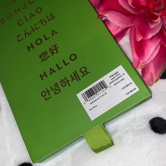 NWT! Kate Spade Jeweled Garland iPhone X Case - Picture 9 of 9